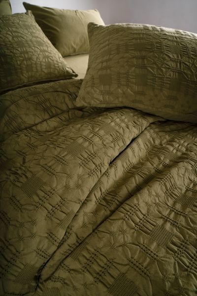 Комплект постільної білизни Limasso Kristal 200 х 220 см Olive 41034 фото