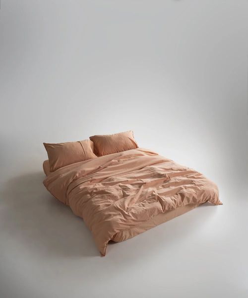 Постільна білизна Limasso Stonewashed Ranforse 200 х 220 см Toast, євро 31346 фото