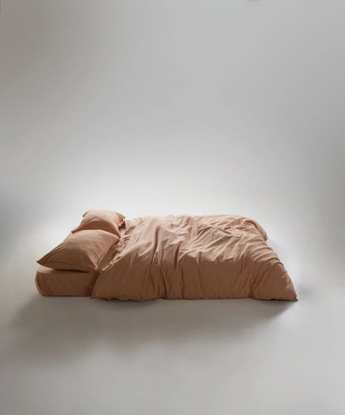 Постільна білизна Limasso Stonewashed Ranforse 200 х 220 см Toast, євро 31346 фото