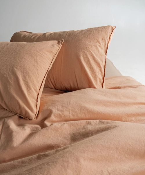 Постільна білизна Limasso Stonewashed Ranforse 200 х 220 см Toast, євро 31346 фото