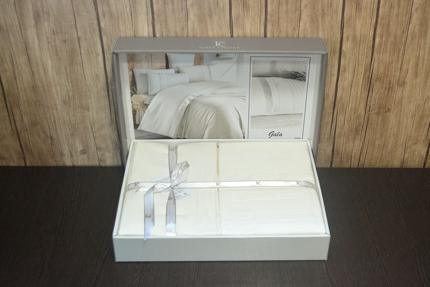 Постільна білизна First Choice Gala Cream Євро Ranforce Deluxe 200 х 220 см  31305 фото