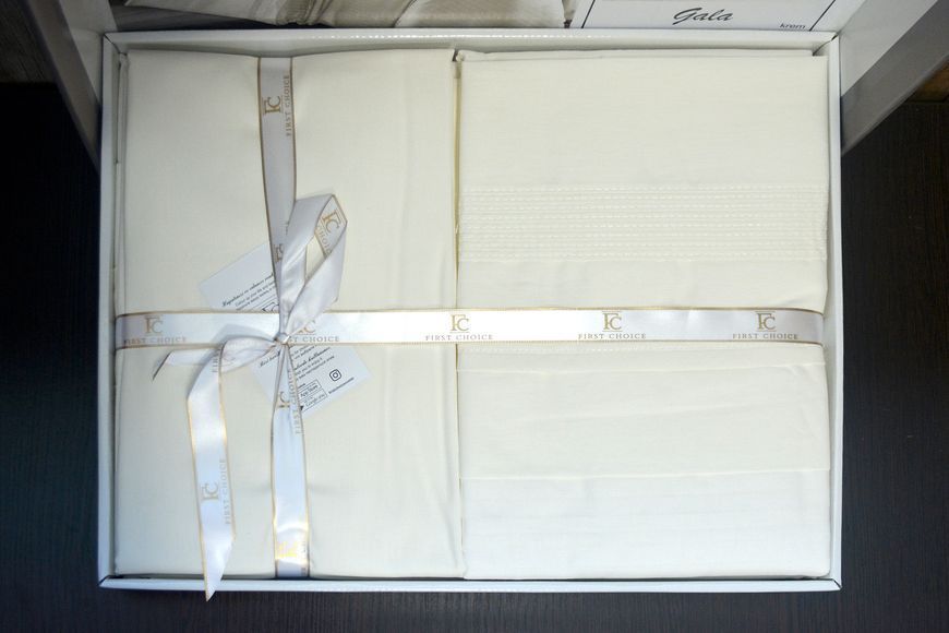 Постільна білизна First Choice Gala Cream Євро Ranforce Deluxe 200 х 220 см  31305 фото