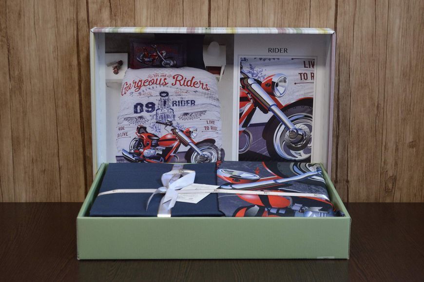 Постельное белье полуторное First Choice Exclusive Digital Ranforse 160 х 220 см Rider 40269 фото