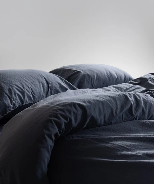 Постільна білизна Limasso Stonewashed Ranforse 160 х 220 см Natural Grey 40093 фото