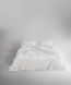 Постільна білизна Limasso Stonewashed Exclusive Ranforse 200 х 220 см Snow White 31450-1 фото 1
