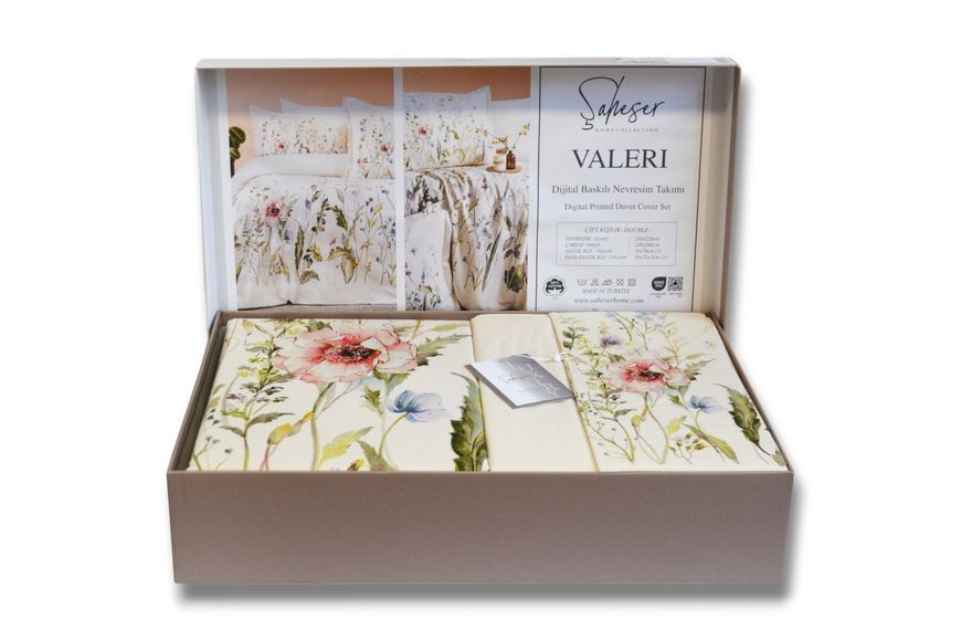 Постільна білизна Saheser Digital Keten 200 х 220 см Valeri 41426 фото