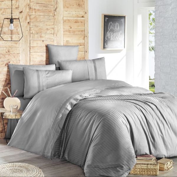 Постільна білизна First Choice Gala Grey Євро Ranforce Deluxe 200 х 220 см  31308 фото