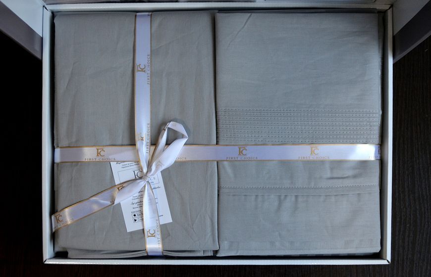 Постільна білизна First Choice Gala Grey Євро Ranforce Deluxe 200 х 220 см  31308 фото