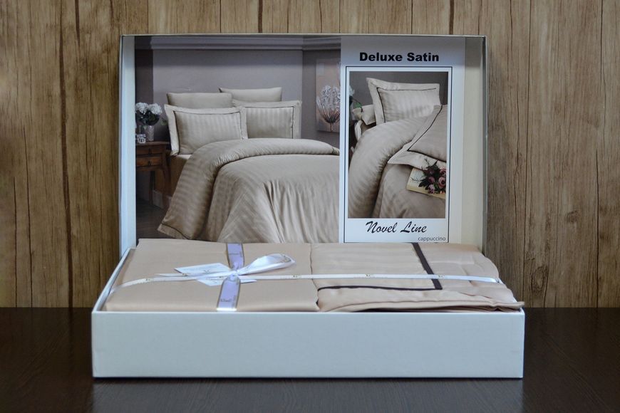 Постельное белье First Choice Deluxe Satin 160 х 220 см Novel Line Cappuccino 31110 фото