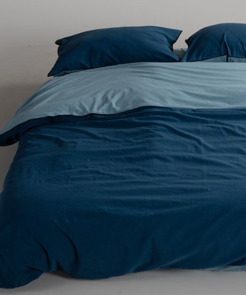 Постільна білизна Limasso Stonewashed Essualte 200 х 220 см Akdeniz Mavisi-Dress Blue 40975 фото
