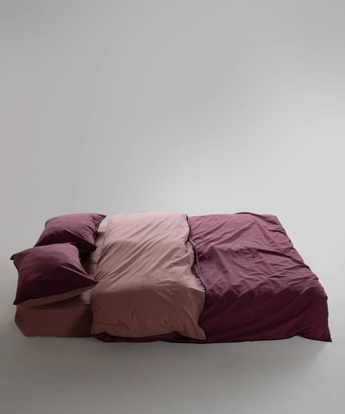 Постільна білизна Limasso Stonewashed Essualte 200 х 220 см Old Rose-Raspberry 40969 фото