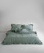 Постельное белье Limasso Stonewashed Exclusive 160 х 220 см семейный Natural Green, с рюшами 40333 фото 1