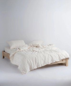 Постільна білизна Limasso Stonewashed 200 х 220 см Encorte Snow White 40749 фото