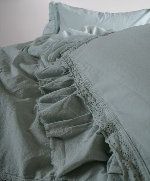 Постільна білизна Limasso Stonewashed Francesca 200 х 220 см Mint 40960 фото