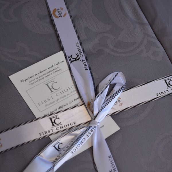 Постільна білизна First Choice Jacquard Satin DARK 200 х 220 см Sofya Quicksilver 31860 фото