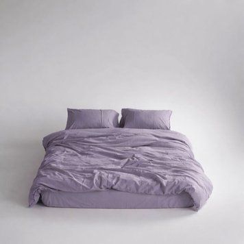 Постельное белье Limasso Stonewashed Ranforse 200 х 220 см Natural Violet, евро 31426 фото