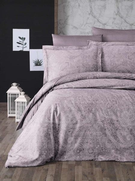 Постельное белье First Choice Cotton Satin 160 х 220см (симейное) "Neva Lavender" 31991 фото