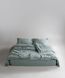 Постельное белье Limasso Stonewashed Standart 160x220 полуторное Natural Green, вареный хлопок  31481 фото 1