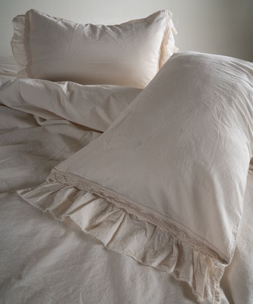 Постільна білизна Limasso Stonewashed Francesca 200 х 220 см Cream 40964 фото