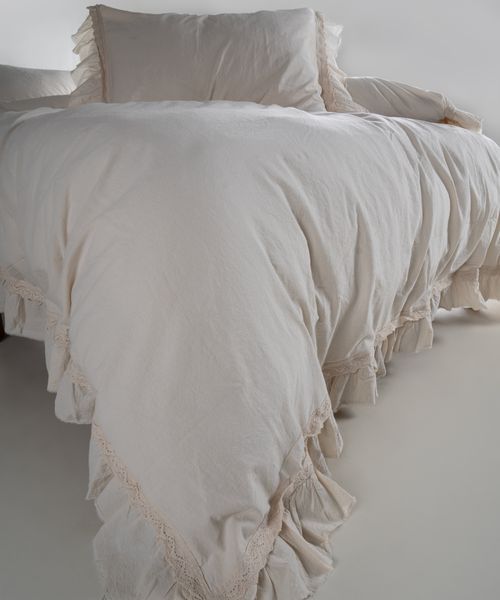 Постільна білизна Limasso Stonewashed Francesca 200 х 220 см Cream 40964 фото