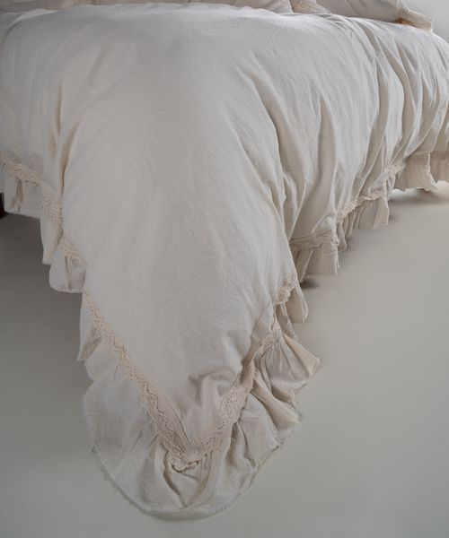 Постільна білизна Limasso Stonewashed Francesca 200 х 220 см Cream 40964 фото