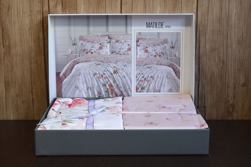 Постільна білизна First Choice Cotton Satin 160 х 220 см Matilde White 31977 фото