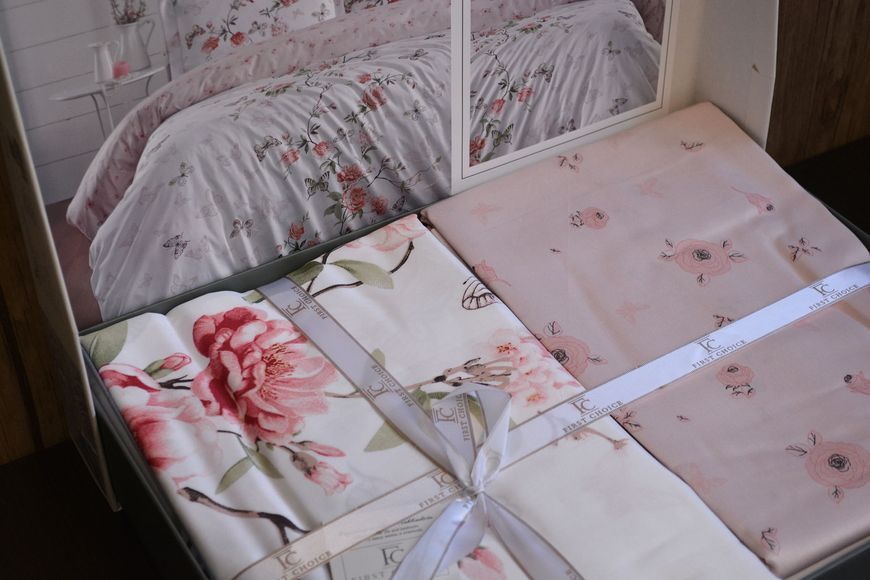 Постільна білизна First Choice Cotton Satin 160 х 220 см Matilde White 31977 фото