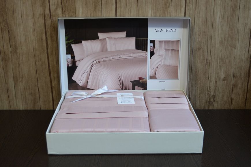 Евро комплект постельного белья First Choice New Trend Powder Евро Deluxe Satin 200 х 220 см  31570 фото