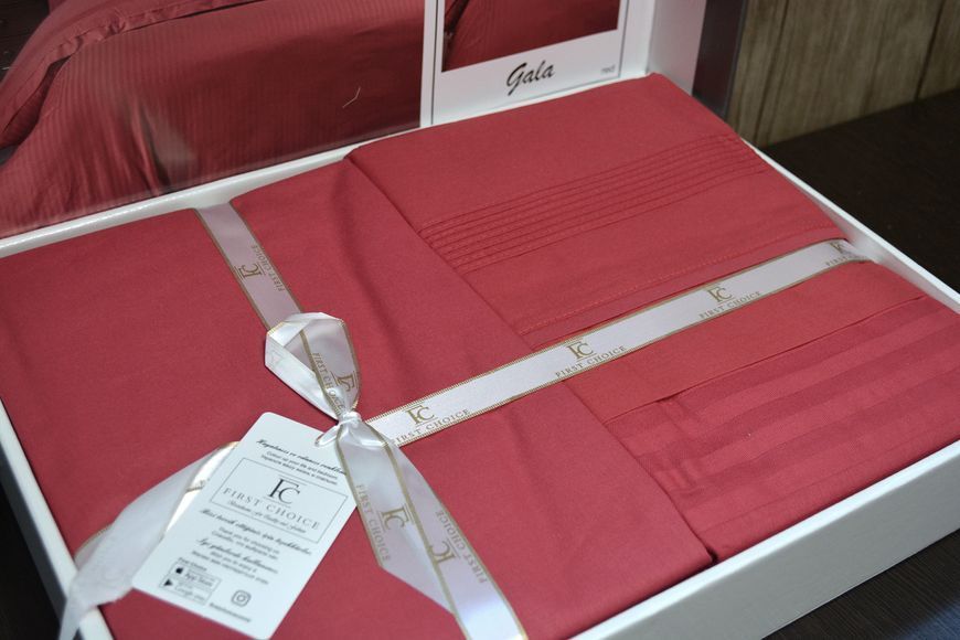 Постільна білизна First Choice Gala Red Євро Ranforce Deluxe 200 х 220 см 31315 фото