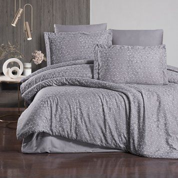 Постельное белье First Choice Cotton Satin 160 х 220 см Megan Quicksilver 41055 фото