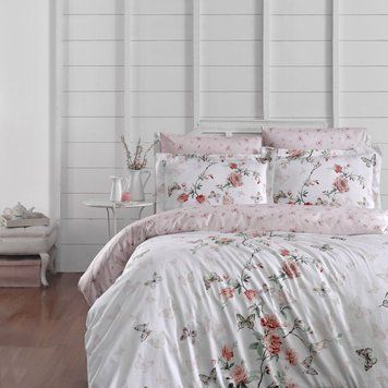 Постельное белье First Choice Cotton Satin 200 х 220 см Matilde White 31972 фото
