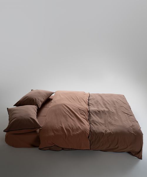 Постельное белье Limasso Stonewashed Essualte 200 х 220 см Commencer-Woodsmoke 40971 фото