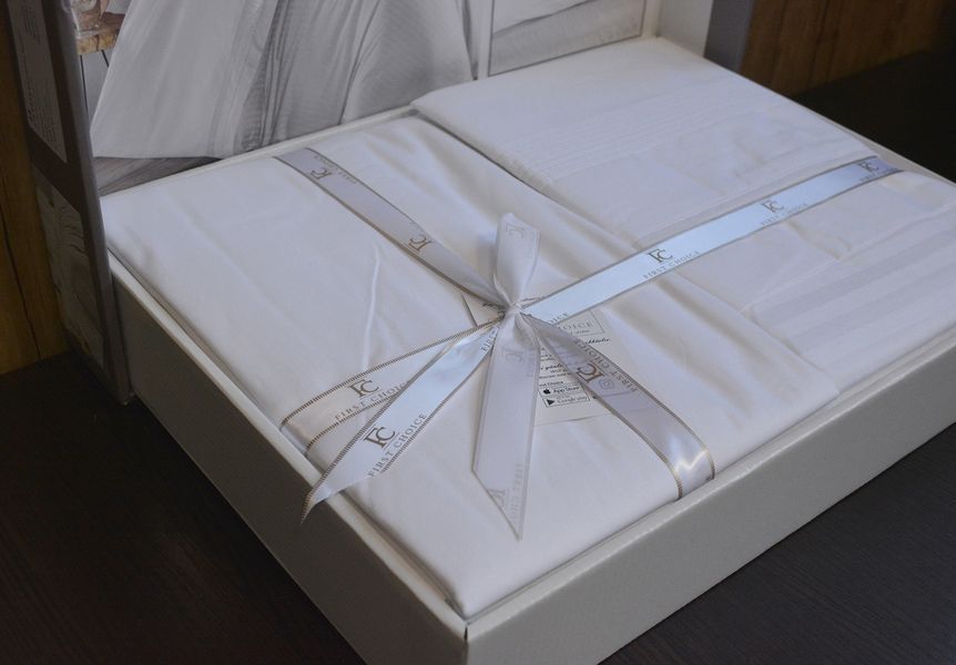 Постільна білизна First Choice Gala White Євро Ranforce Deluxe 200 х 220 см  31310 фото
