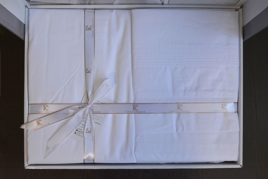 Постільна білизна First Choice Gala White Євро Ranforce Deluxe 200 х 220 см  31310 фото