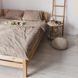 Постільна білизна однотонна 160х215 сімейний Beige варена бавовна (Stone Wash) Du012 фото 1