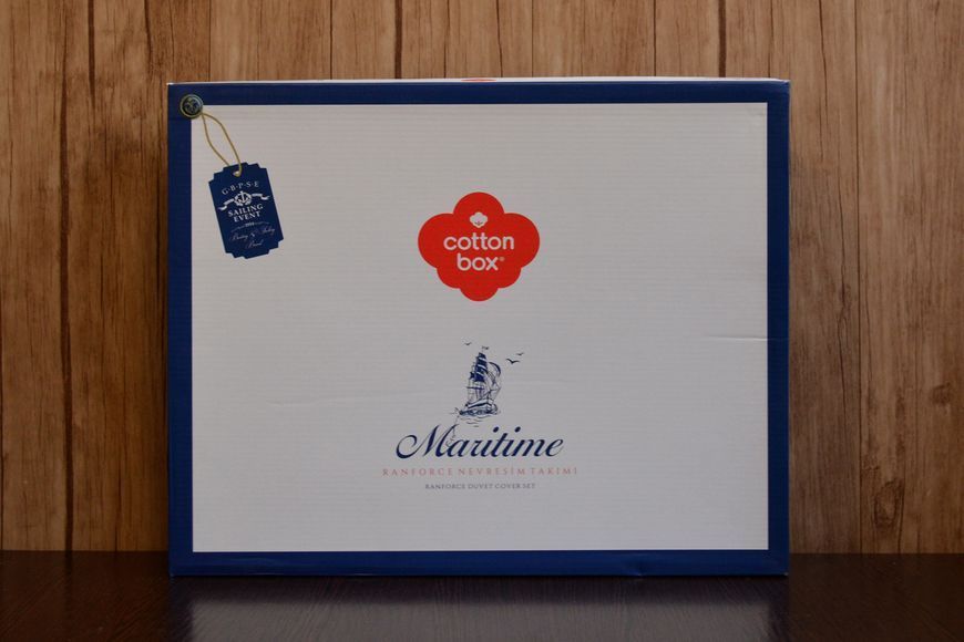 Комплект постельного белья ТМ Cotton Box "Morgan Mavi Maritime" Полуторный 50х70 31650 фото