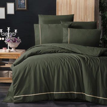 Постельное белье First Choice Alisa Green Евро Ranforce Deluxe 200 х 220 см 31289 фото