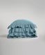 Постільна білизна Limasso Stonewashed Exclusive Ranforce 160 х 220 см Mineral Blue з рюшами 40427 фото 4