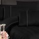 Постільна білизна First Choice Ranforce Deluxe DARK 200 х 220 см євро Fredan Black 40291 фото 2