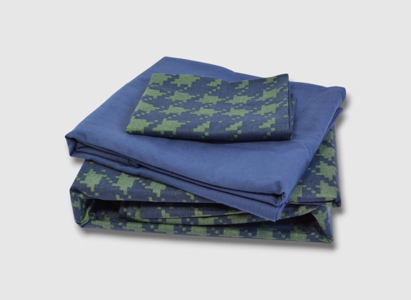 Комплект постільної білизни First Choice Flanel 160&times;220 см Sadora Navy Blue 40699 фото
