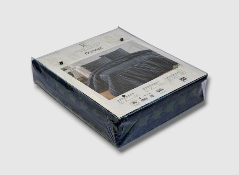 Комплект постільної білизни First Choice Flanel 160&times;220 см Sadora Navy Blue 40699 фото