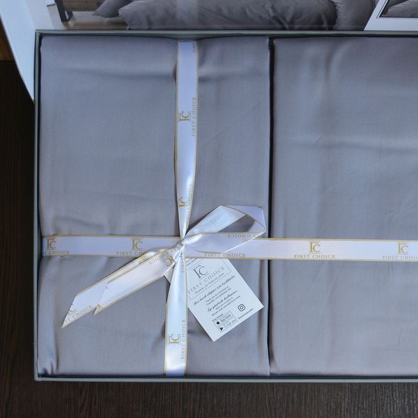 Постільна білизна First Choice Cotton Satin 160 х 220 см Snazzy Quick Silver 31418 фото