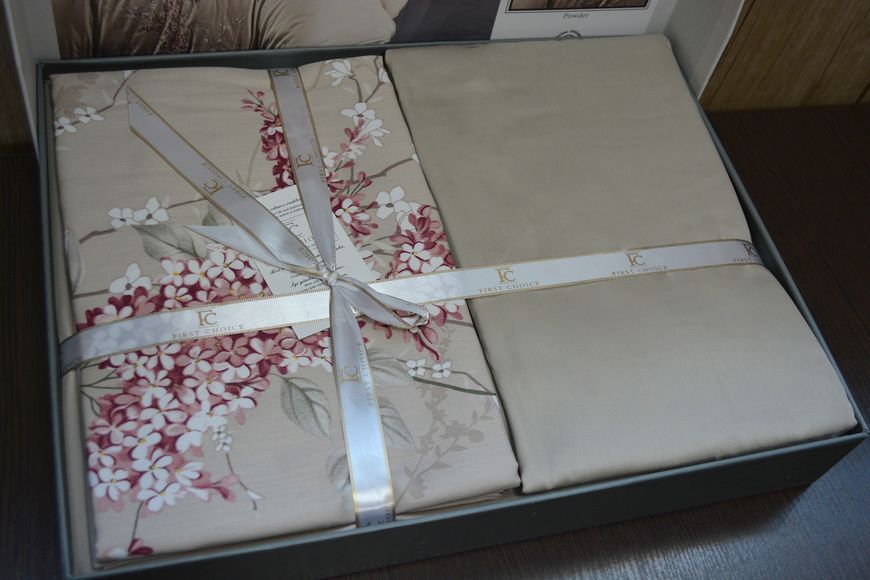 Постельное белье First Choice Cotton Satin 160 х 220 см "Wisteria Powder" 31976 фото