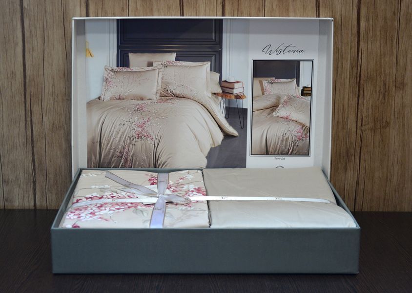 Постільна білизна First Choice Cotton Satin 200 х 220 см "Wisteria Powder" 31683 фото