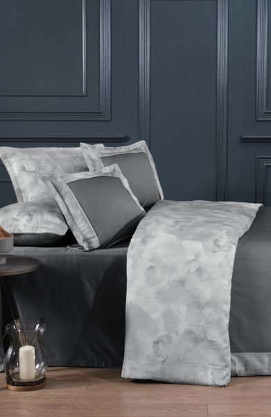 Постільна білизна La Romano Silk Satin 200&times;220 см Rivano Steelgrey 40789 фото
