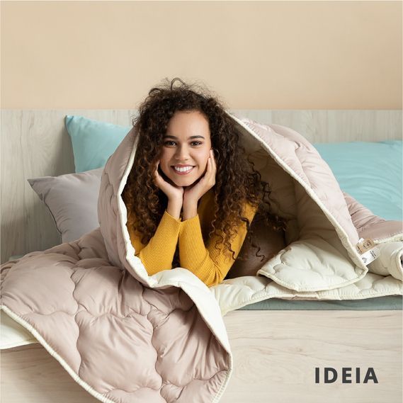 Одеяло двухстороннее WOOLLY шерстяное всесезонное ТМ IDEIA 140х210 см  8-34174 фото