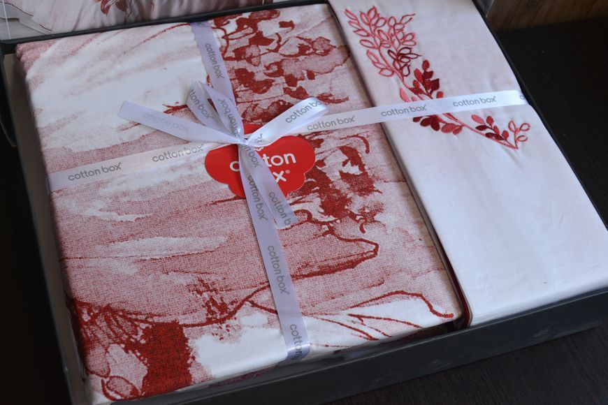 Комплект постельного белья ТМ Cotton Box Коллекция Elite Saten "Gules Kirmizi" Евро 50х70 31657 фото