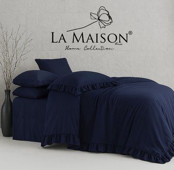 Постельное белье La Maison Stonewashed 200 х 220 см Weens Deep Indigo 41152 фото