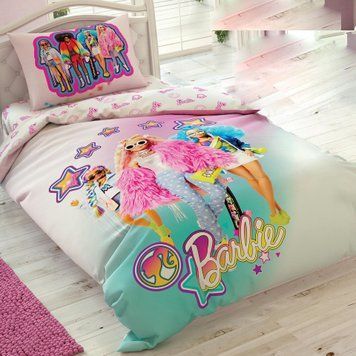 Постельное белье TAC Disney 160&times;220 см Barbie Extra (на резинке) 31325 фото