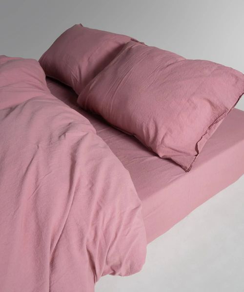 Постільна білизна Limasso Stonewashed Ranforse 200 х 220 см Old Rose, євро 31424 фото